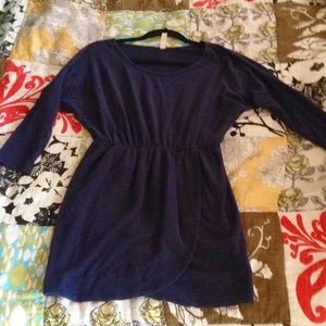 Audrey 3+1 tulip dress with dolman sleeves
